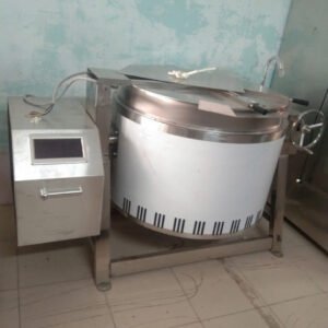 Chảo nghiêng tay quay dùng điện